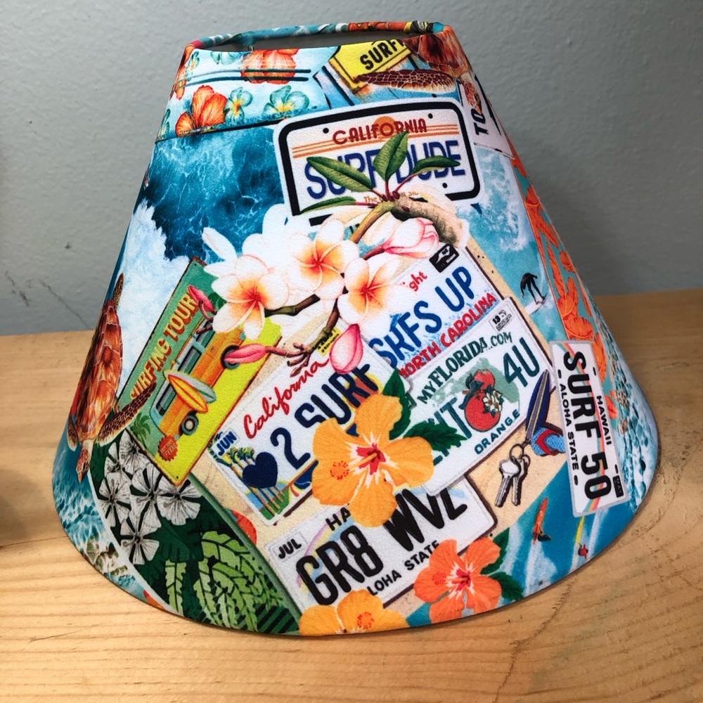 Lampshade Hawaii beach design.
